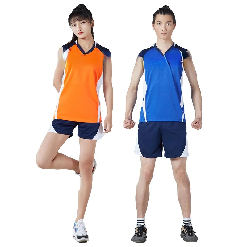 Volleyball Uniforms men Blank team volleyball shorts Women Sports Sporting Training Suit Tennis T-shirts