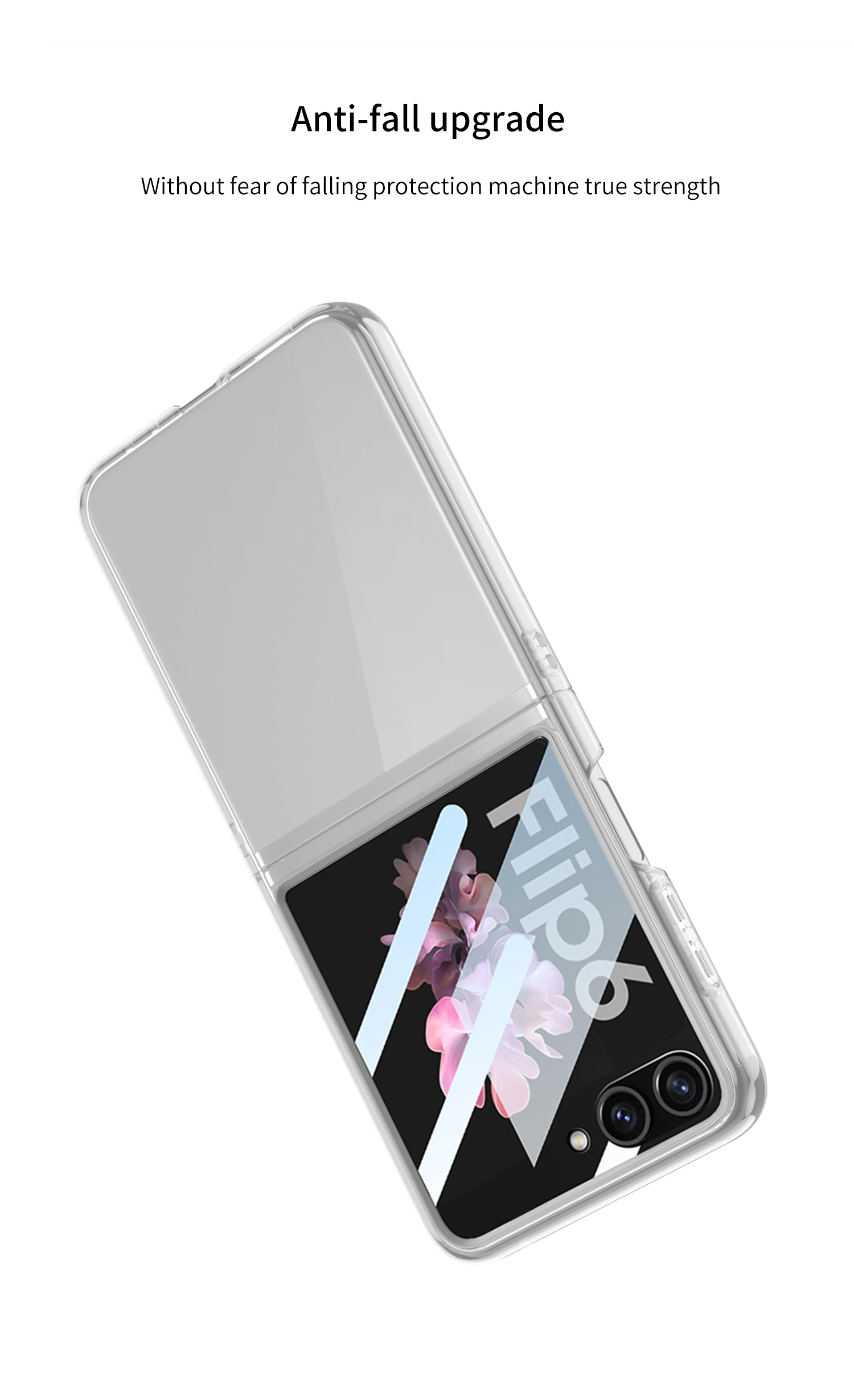 Transparent Outer Screen Glass Case for Samsung Galaxy Z Flip 7 Ultra-thin Plast