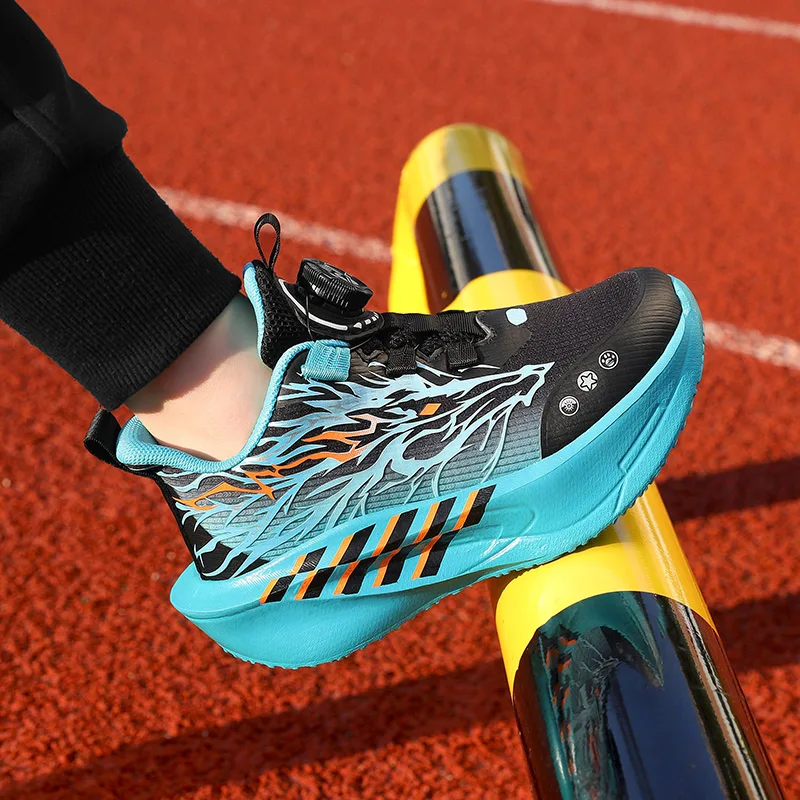Nuove sneakers antiscivolo per bambini, scarpe da corsa e da passeggio leggere e casual con motivo drago alla moda, scarpe sportive comode. - immagine 6