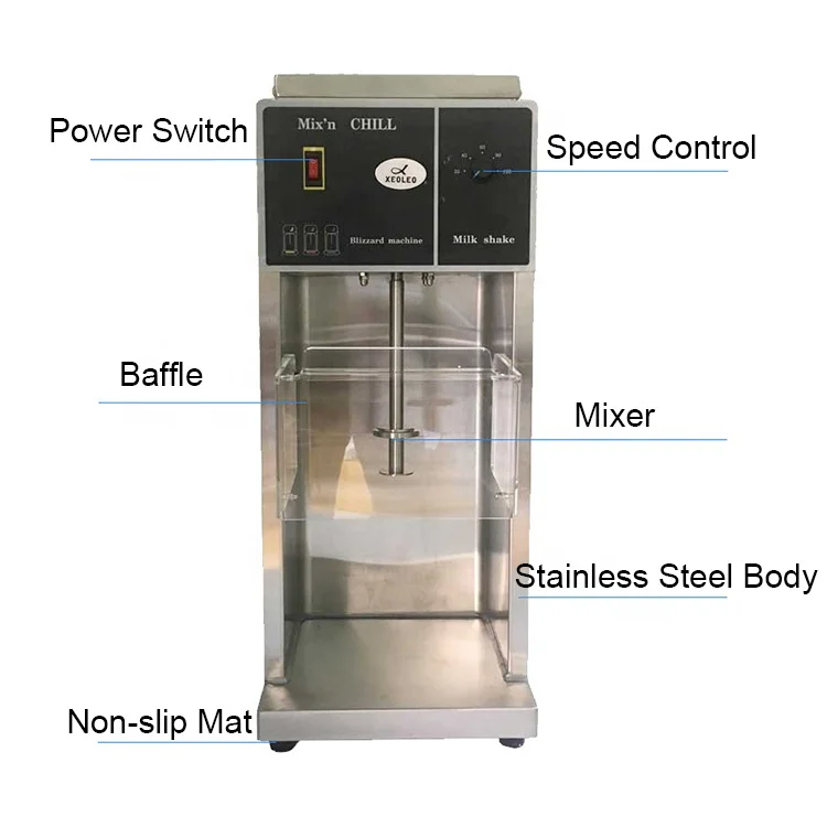 Commercial Dq Blizzard Machine Ice Cream Mixer Blender Milk Shaker Mixer -  China Ice Cream Blizzard Machine, Mixer Machine