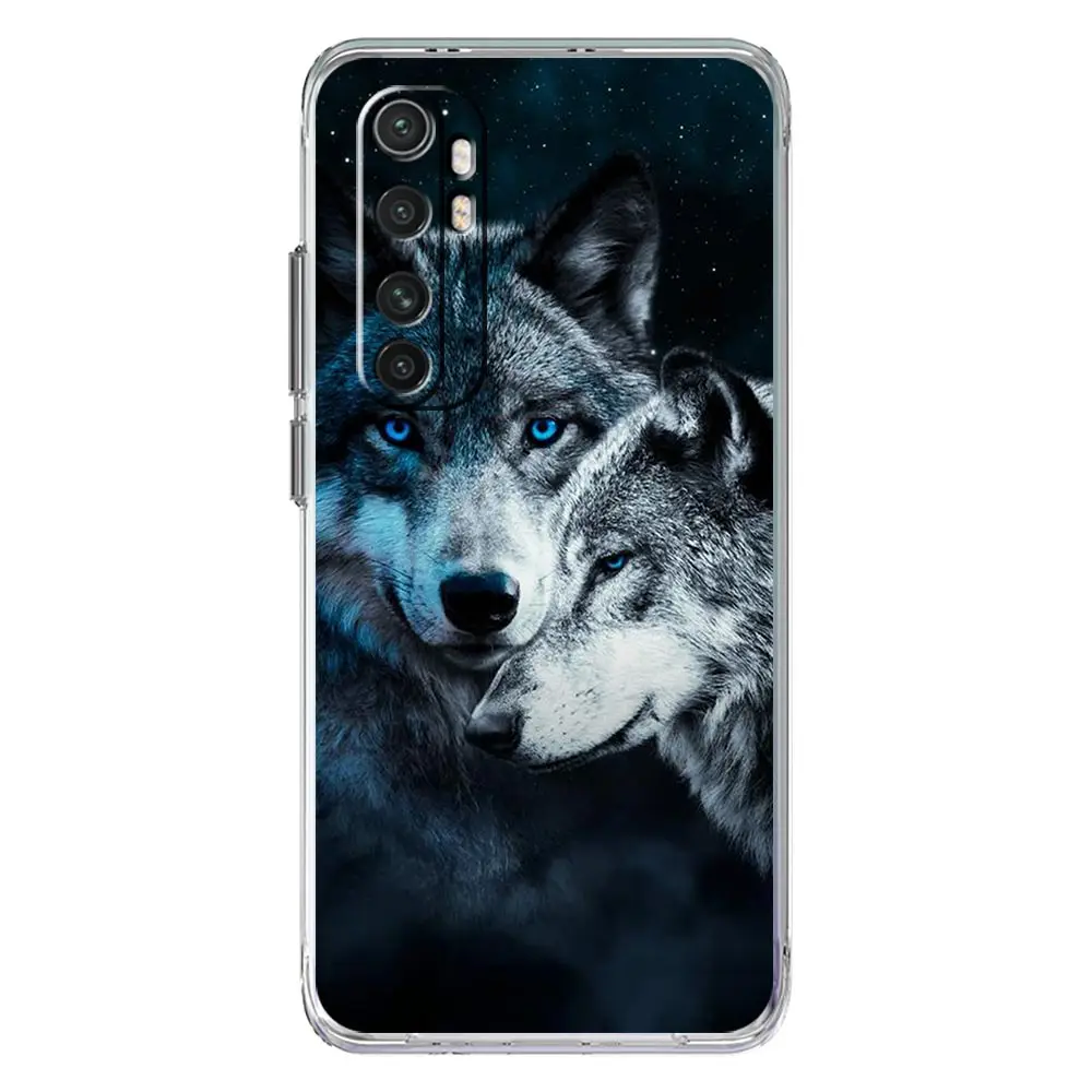 Wolf Design Soft Clear Phone Case
