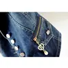 PTKPCC Casual Female Tops Women Denim Vest Jacket Spring Autumn Clothes Sleeveless Short Jeans Waistcoats Single-Breasted 5XL 4