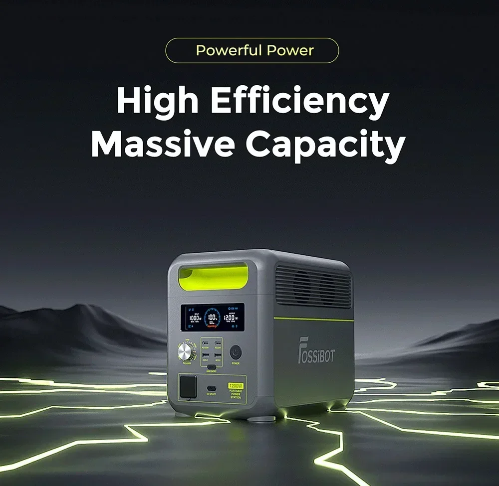 Przenośna stacja zasilania F1200 1200W z EU za $316.06 / ~1199zł