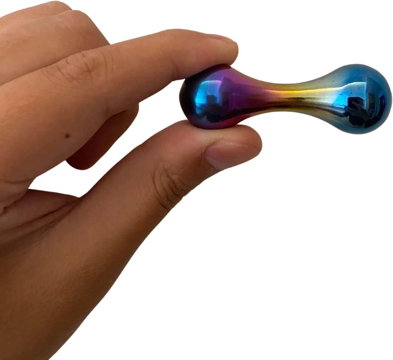 Sandalwood Cool Titanium Alloy Bone Fingertip Top Baole Bead Begleri Fidget Toy Knucklebone EDC Anti Stress Autism ADHD Toy Gift 2