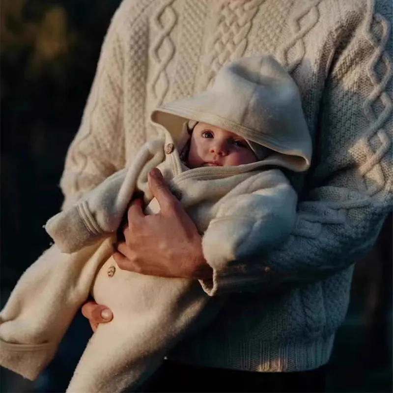 Jenny & Chandler-ropa de exterior cálida para hombres y mujeres, recién nacidos y niños pequeños, otoño e invierno, 24W, trasero de lana, nuevo