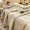 1pc Summer Quilted Quilt,Cotton Gauze Throw Blanket,Air Condition Comforter,Jacquard Bed Cover Bedspread Bedding بطانية اريكه 3