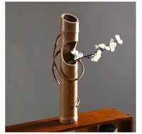 Japanese Creative Bamboo Tube Branch, Floral Shop Device, Home Room, Tea Table Decoration, Flower Arrangement, Garden Vase 2