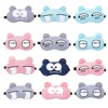Cute Cartoon Face Sleep Eye Mask Ice Hot Compress Eye Cover Sleeping Mask Cold Pack Gel Eye Band Travel Rest Eyepatch Blindfolds 6
