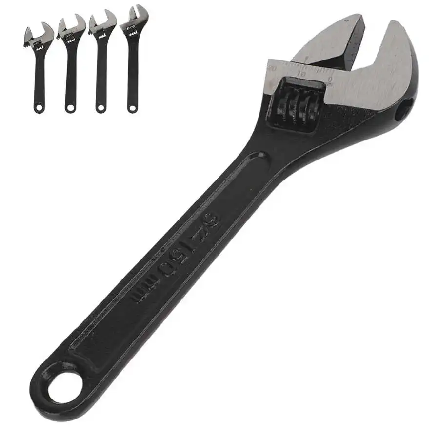 Jaw Adjustable Wrench Steel Hanging Hole Open Ended Wrench Rust Proof for  Professional for Industrial for Home - AliExpress