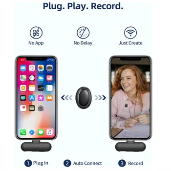 Wireless Mini Microphone AI Noise Cancellation - 48kHz/24bit Studio Sound, 35Hours Battery, USB-C Lapel Lavalier Mic for iPhone, Android, Computer, Content Creators, YouTube, Streaming & Interviews 2
