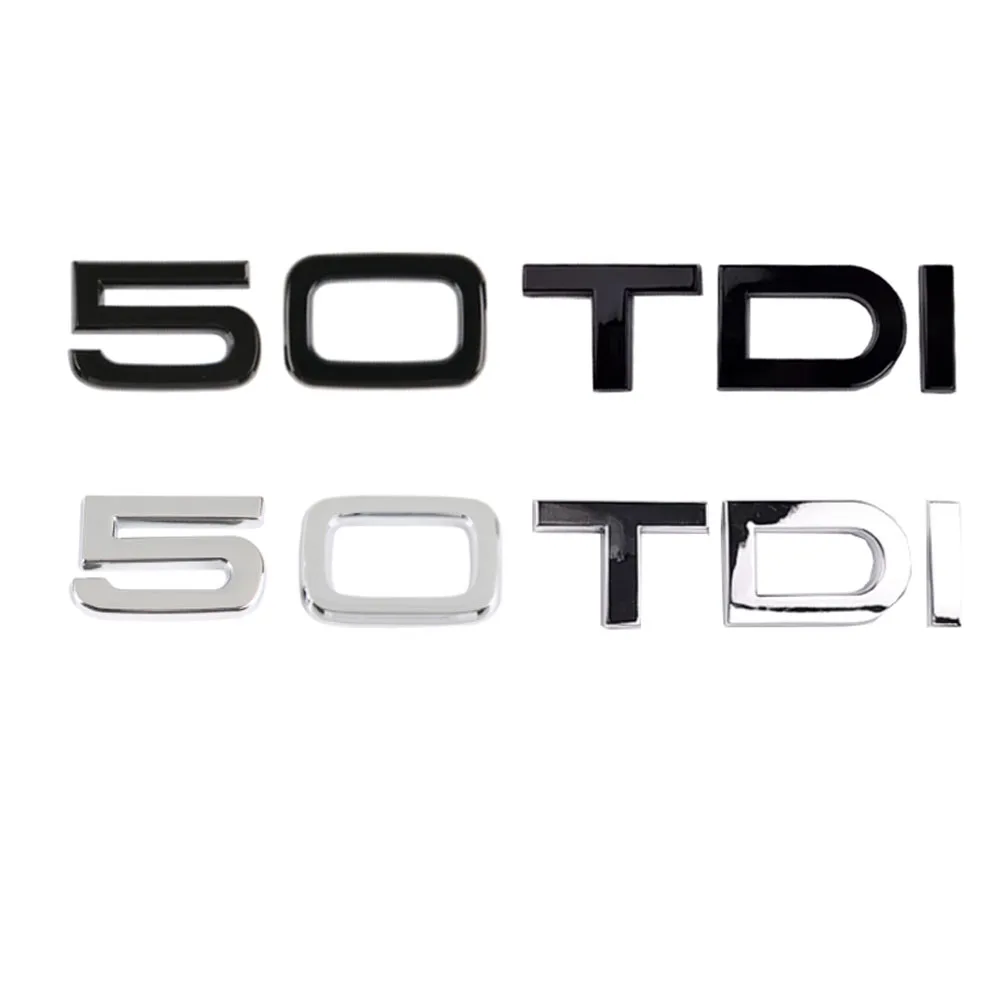 Per Audi 50Tdi Lettering Emblem Sticker Logo Badge Car Auto New