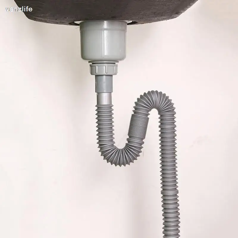 vanzlife sink drain downcomer lavatory washbasins mop pool drain pipe odor-proof extended scalable extension tube