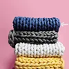500G Thick Chunky Yarn Cored Cotton Wool Tube Yarn for DIY Blanket Hat Bulky Arm Roving Handwork Knitting Spin Yarn 3