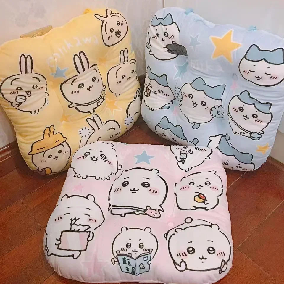Comfortable Chiikawa Seat Cushion For Chair Hachiware Usagi Anime Pattern Printed Back Cushion Bedroom Dining Room Home Decor 2