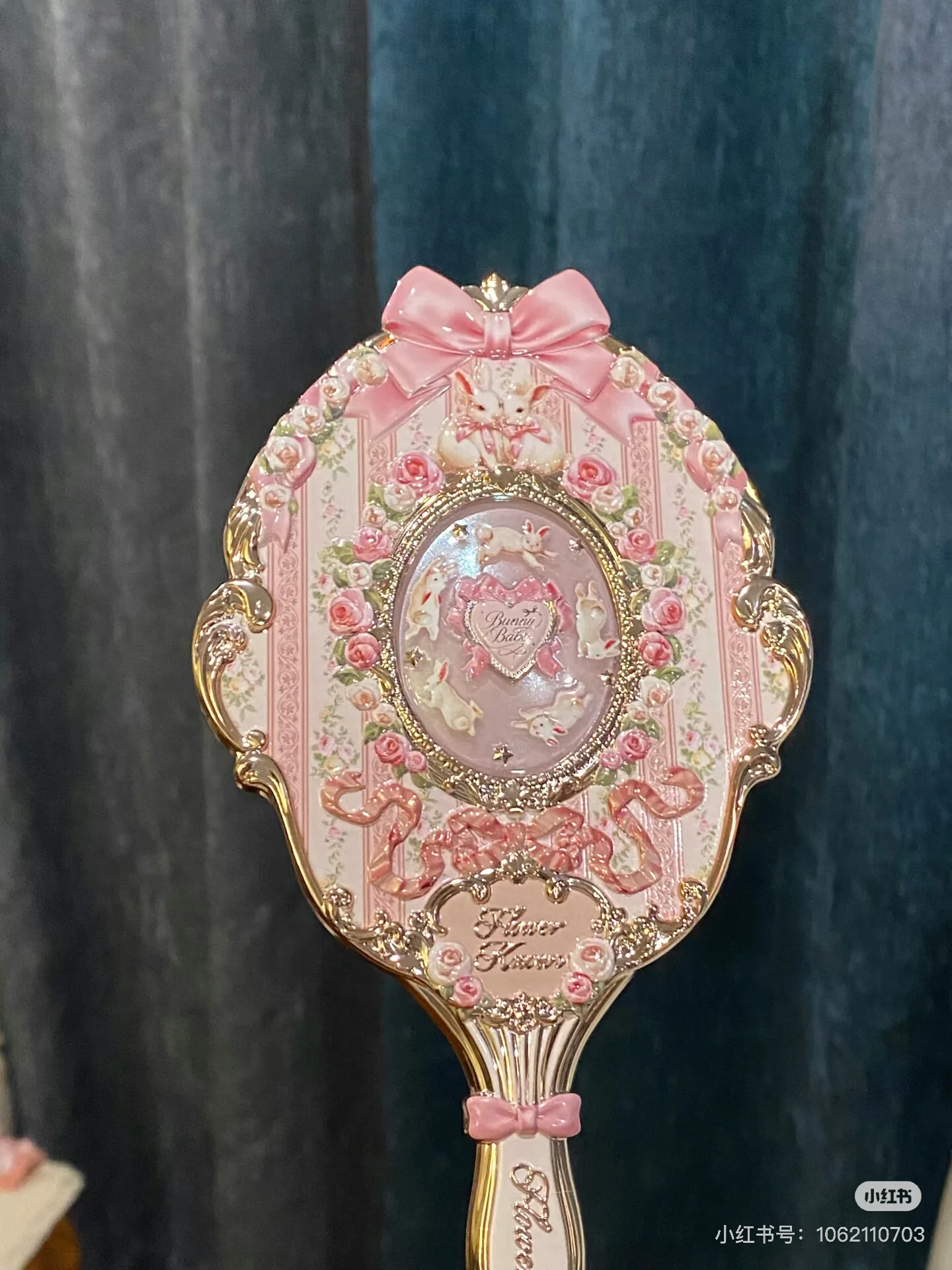 플라워 노우 버니 가르드 시리즈 메이크업 도구 미니 메이크업 미러 핸드헬드 보습 립밤 화장품