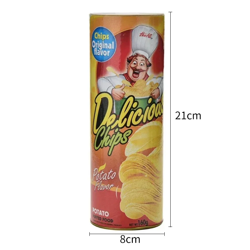 Aprilscherz Schreck-Simulationsschlange im Kartoffelchips-Eimer, Witziges Scherzartikel-Spielzeug zum Verschenken an Freunde und Freundinnen – Detail 1