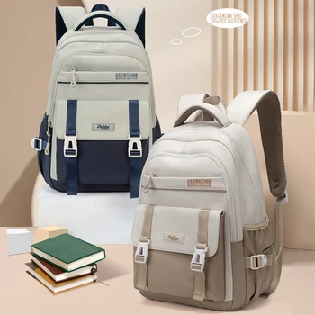 Large capacity backpack, 2025 new college style women's casual backpack, waterproof campus backpack 1