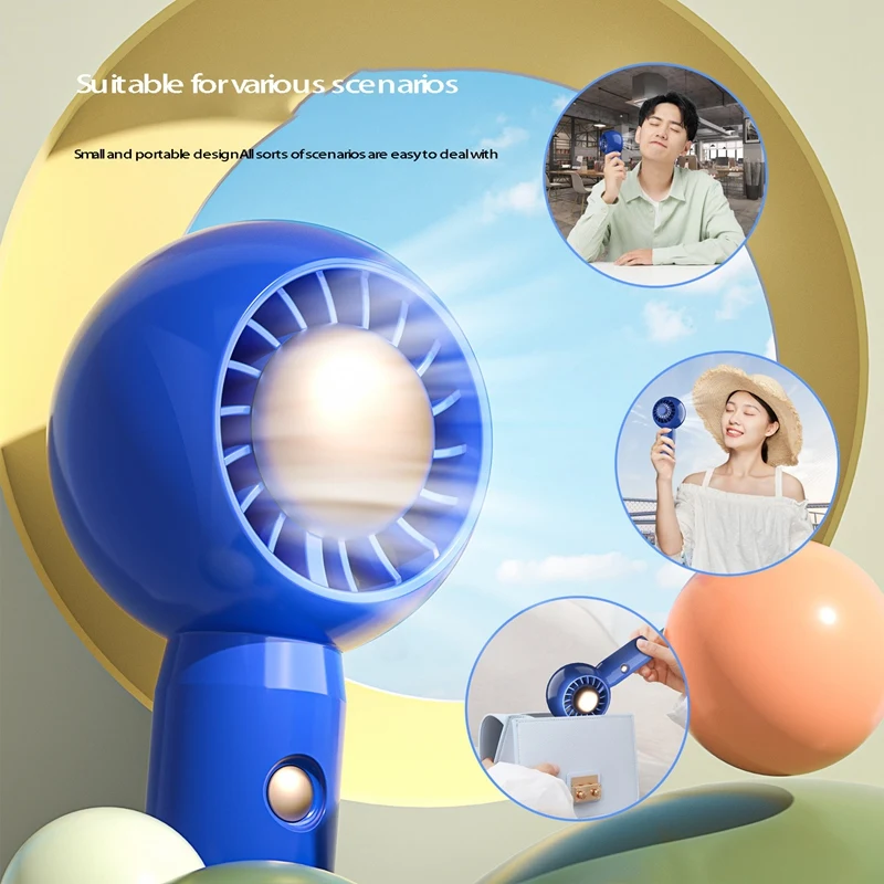 Mini Handheld Fan USB Charging Personal Cooling Fan Turbo Portable Aromatherapy Bladeless For Travel Home Office