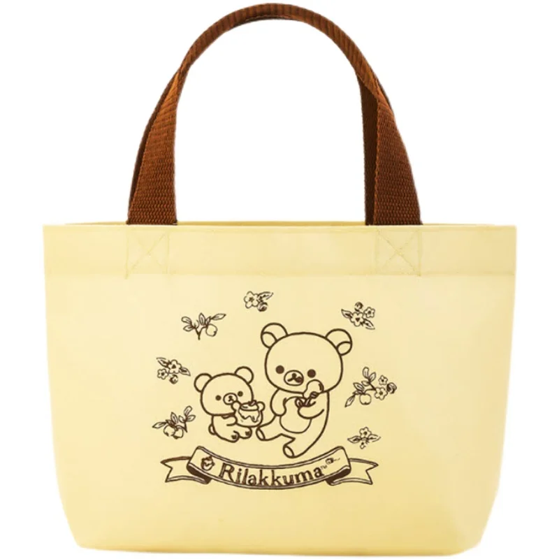 

New Kawaii Anime Rilakkuma Kids Canvas Handbags Woman Shopping Bags