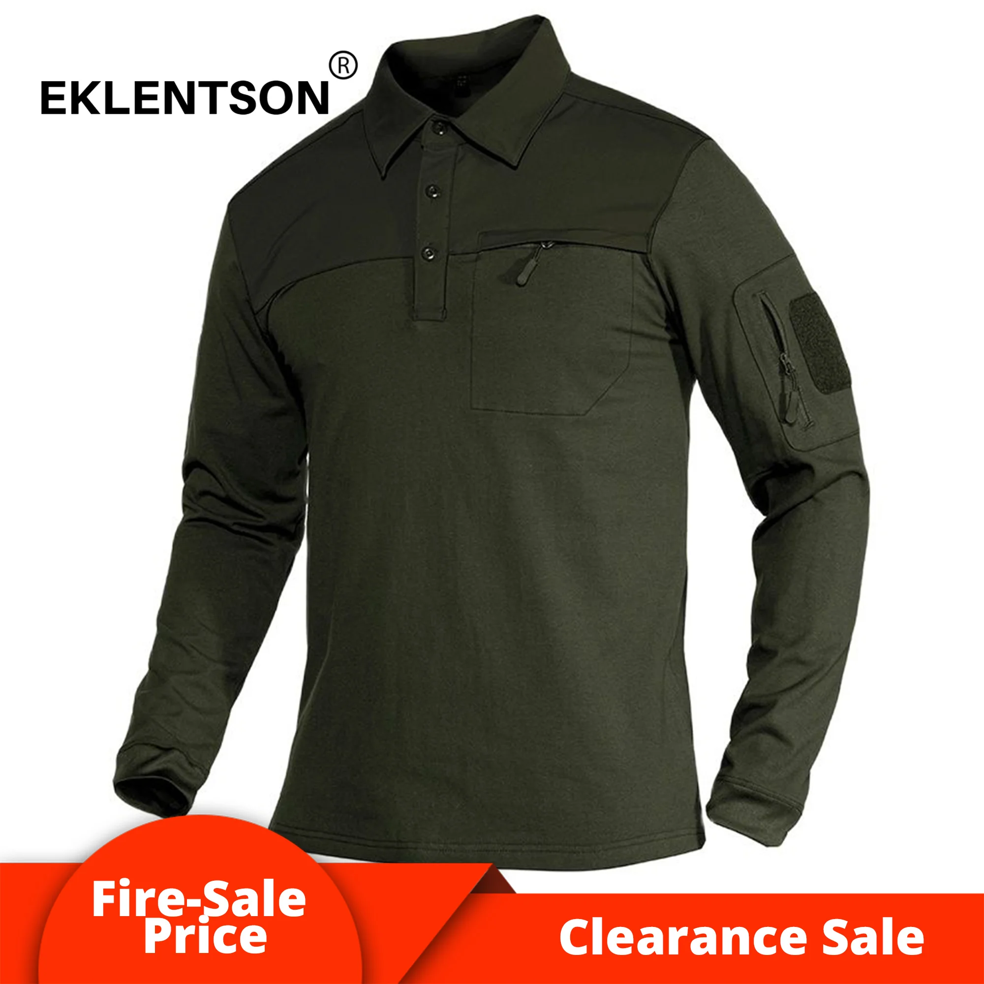 EKLENTSON Summer Tactical Performance T-shirts Men Lightweight Outdoor Hiking Camping T-Shirts Cotton Work Army Operator Top sport t shirt