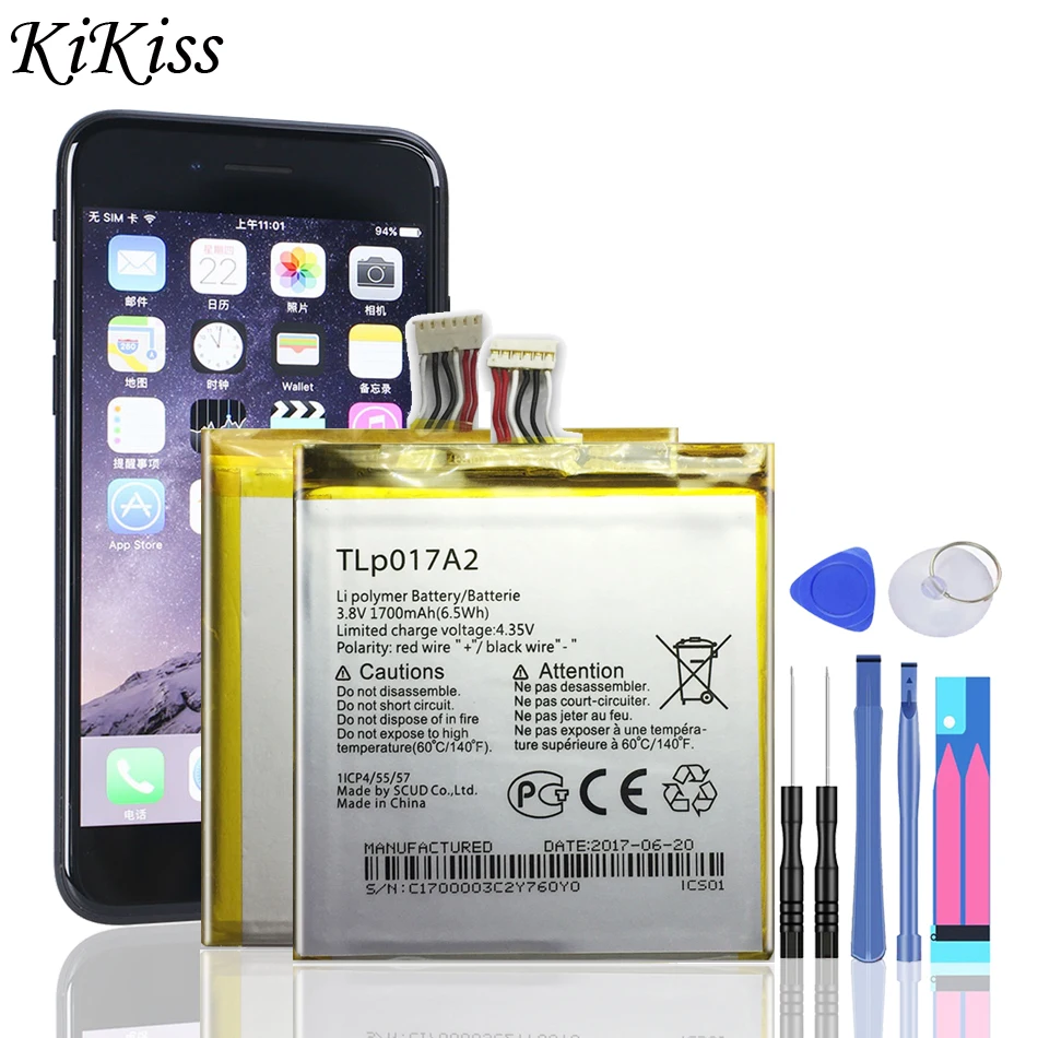

Высококачественный аккумулятор TLp017A1 TLp017A2 для Alcatel Onetouch Idol 2 Mini L OT 6016A 6016D 6016X 6014X аккумулятор 1700 мАч