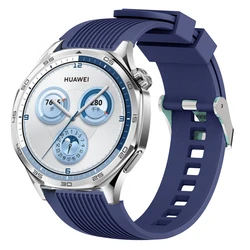 Premium 22mm Silicone Sports Watch Strap - Versatile Replacement Wristband Accessory for Huawei watch 4-4 Pro (Midnight blue A)