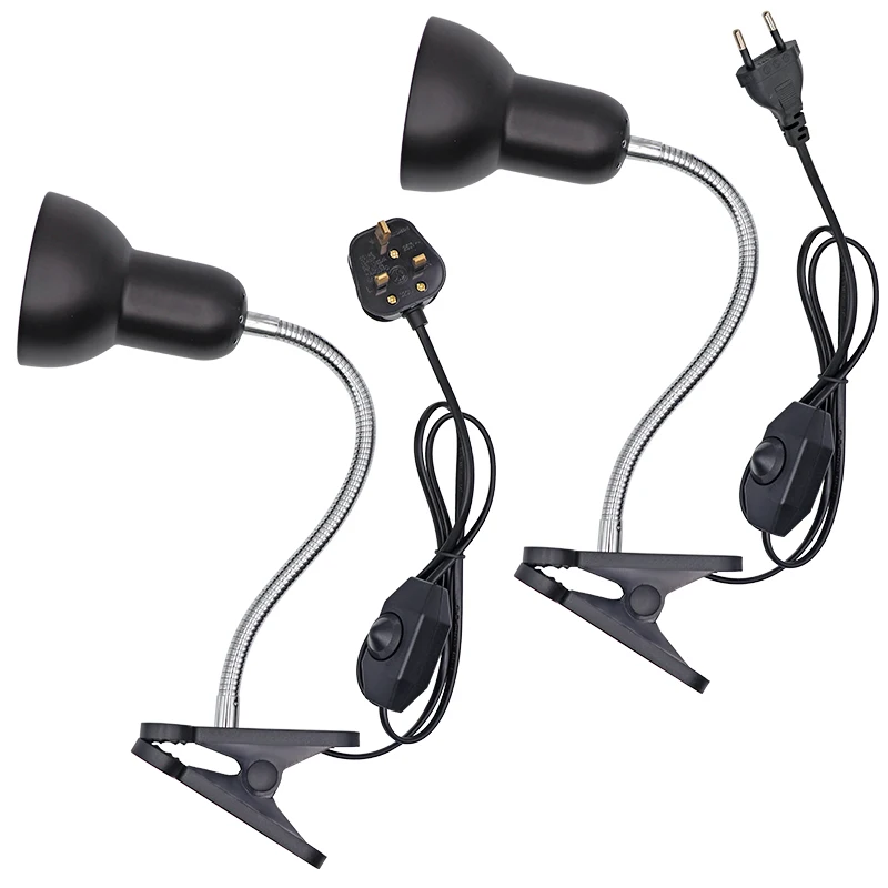 UVA+UVB 3.0 Reptile Lamp Holder Set with Clip-on Thermometer Hygrometer Lizard Turtle Tortoises Basking Heating Bulb 220V 2