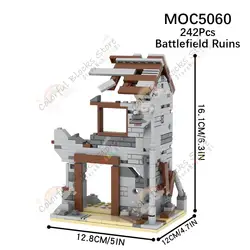 Military Series War Ruins Building Blocks - Educational DIY Architecture Toy Set (MOC5060)