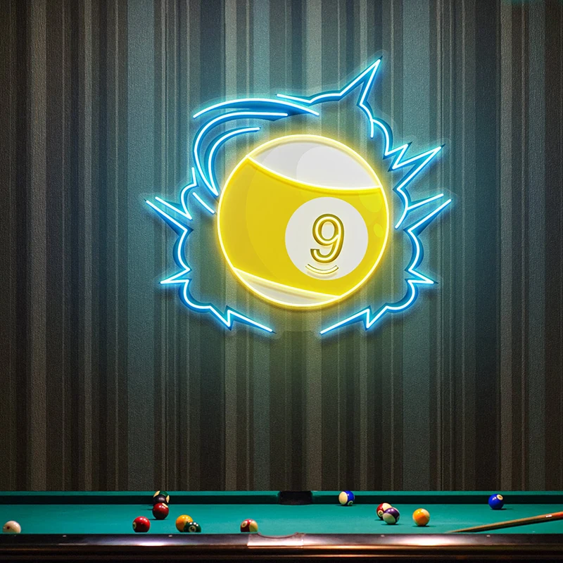 8 Styles Neon Signs Custom Billiards Led Light for Game Room