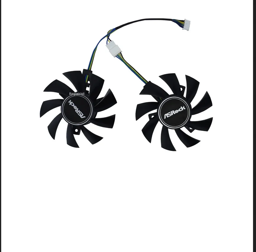 그래픽 카드 팬, 비디오 쿨러, 2 개/대, FD8015U12D, ASROCK RX580 580 2048SP MK2 8G OC 용, Asrock Phantom Gaming D RX 570 4G 용