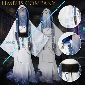 Costume Cosplay Limbus Company Araya The Celestial Comet, Abito Nero Ricamato con Stelle, Mantello Staccabile, Guanti e Cintura, Cosplay Anime