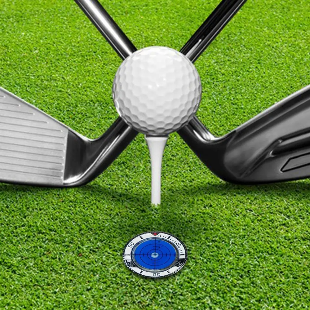 Golf Green Slope Reader Golf Hat Clip Ball Marker With High Precision Poker Chip Style Bubble Level Golf Accessories For Men
