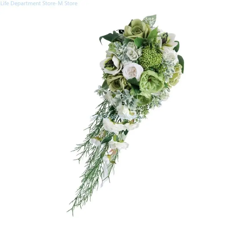 

Elegant LimeGreen Wedding Florals Handheld Flower Bundles for Special Wedding