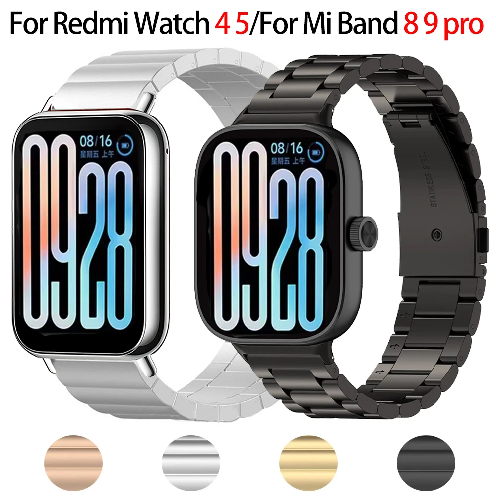 Stainless Steel Metal Bracelet Watchband - Premium Replaceable Business Strap