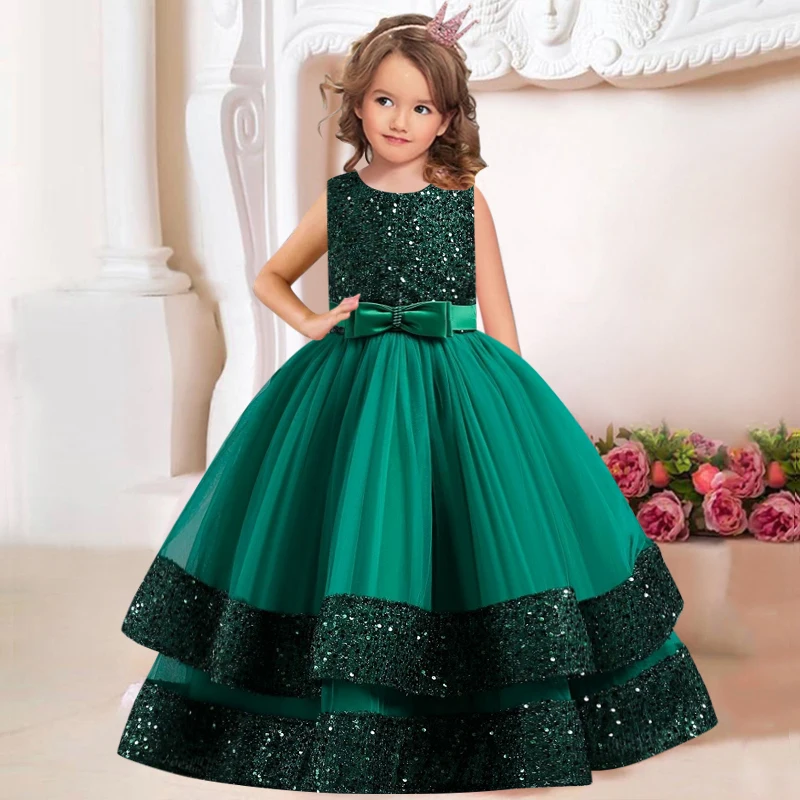 Children's Birthday Dresses Flower Girl Wedding Princess Dresses Girl Communion Dresses