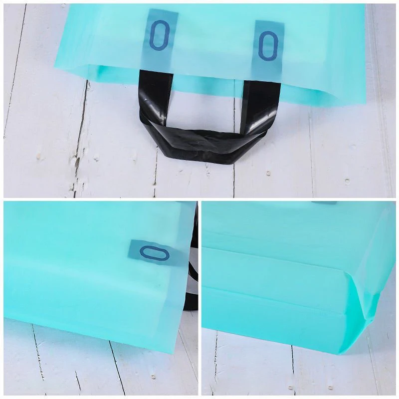 100Pcs/lot Custom Logo Plastic Bag Shopping Bags Cloth Bags For