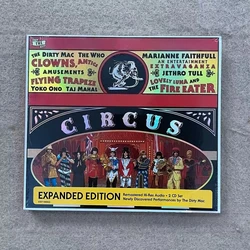 Retro 60s Rock Live CD with Vibrant Circus Poster Art - Premium Collectible for Classic Music Enthusiasts