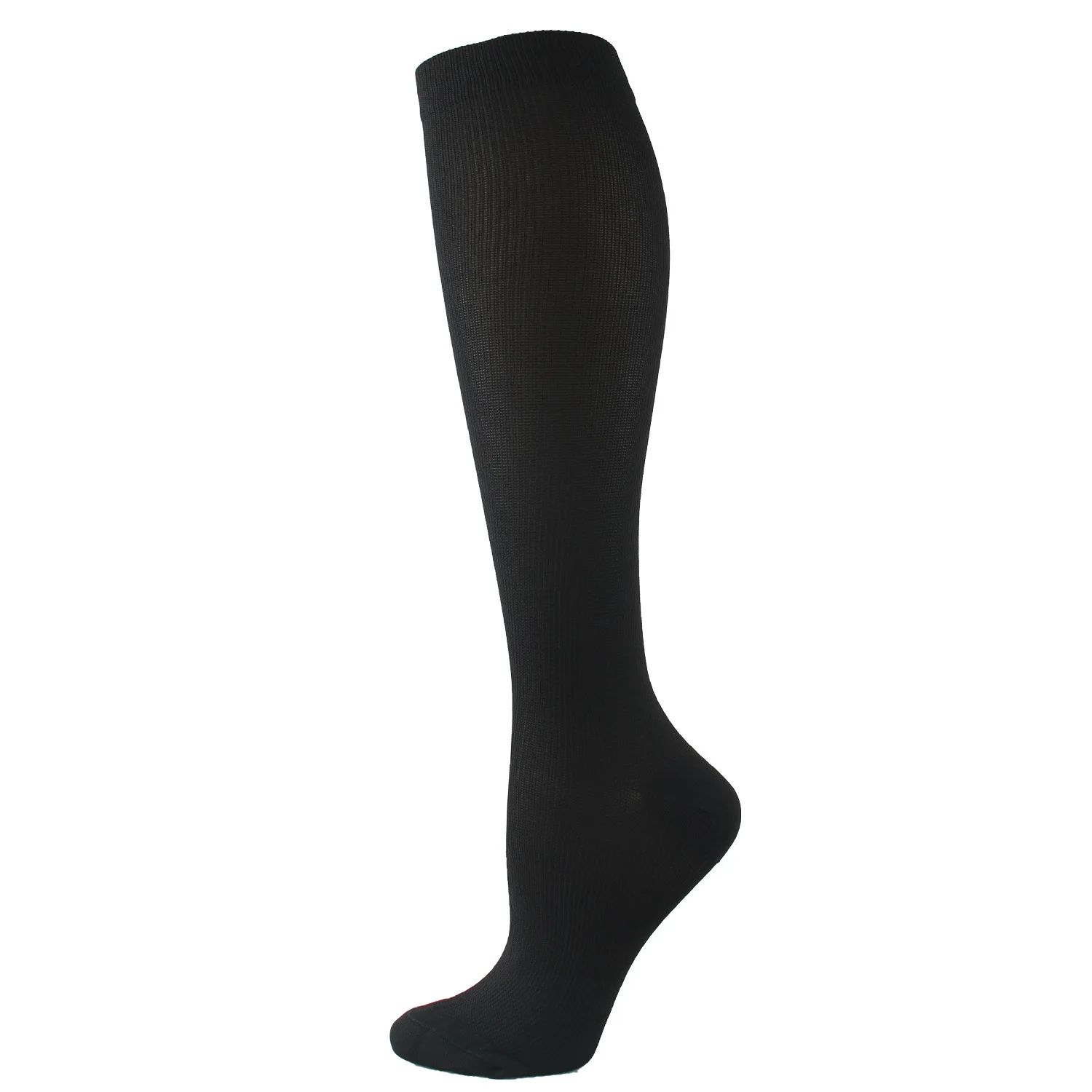 6 Pairs Solid Color Compression Socks Nurse Compression Socks Black Skin Color compression socks