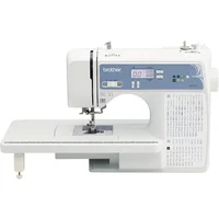 Sewing and Quilting Machine, Computerized, 165 Built-in Stitches, LCD Display, Wide Table, 8 Included Presser Feet, White 1