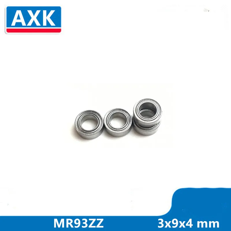 

AXK 10 шт. MR93ZZ 3x9x4 мм радиальный шарикоподшипник, Миниатюрный подшипник высокого качества MR93Z MR93