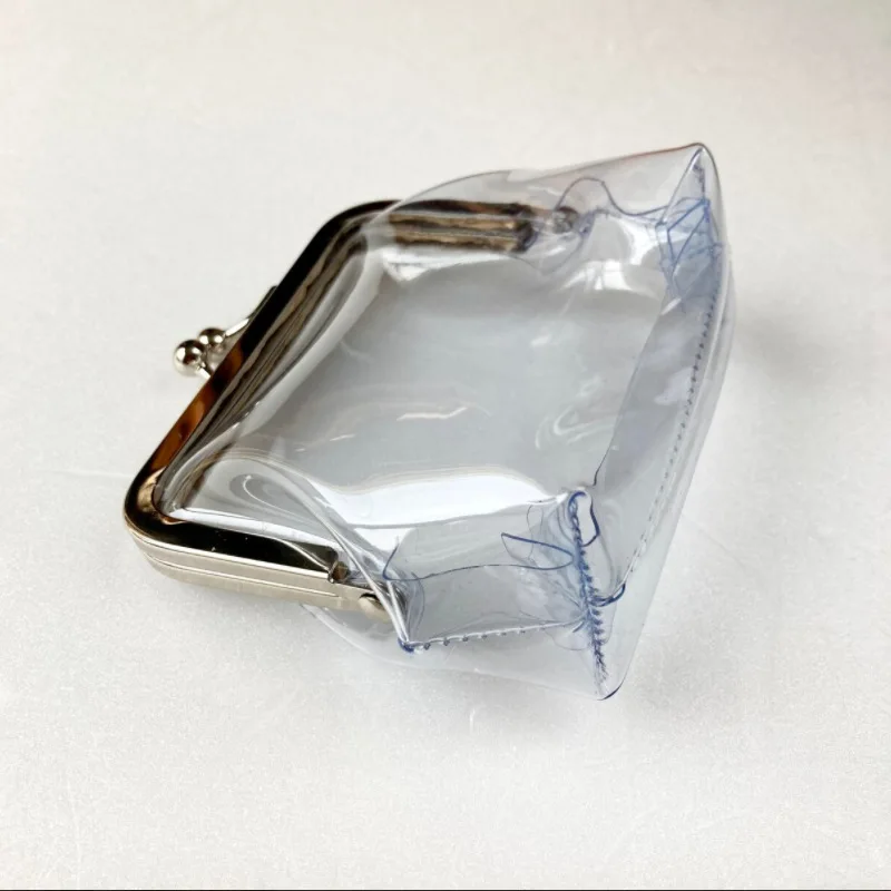 Mini Money Bags Bus Card Iron Mouth Clip Credit ID Card Small Wallet Holder Transparent Coin Purse Change Purse