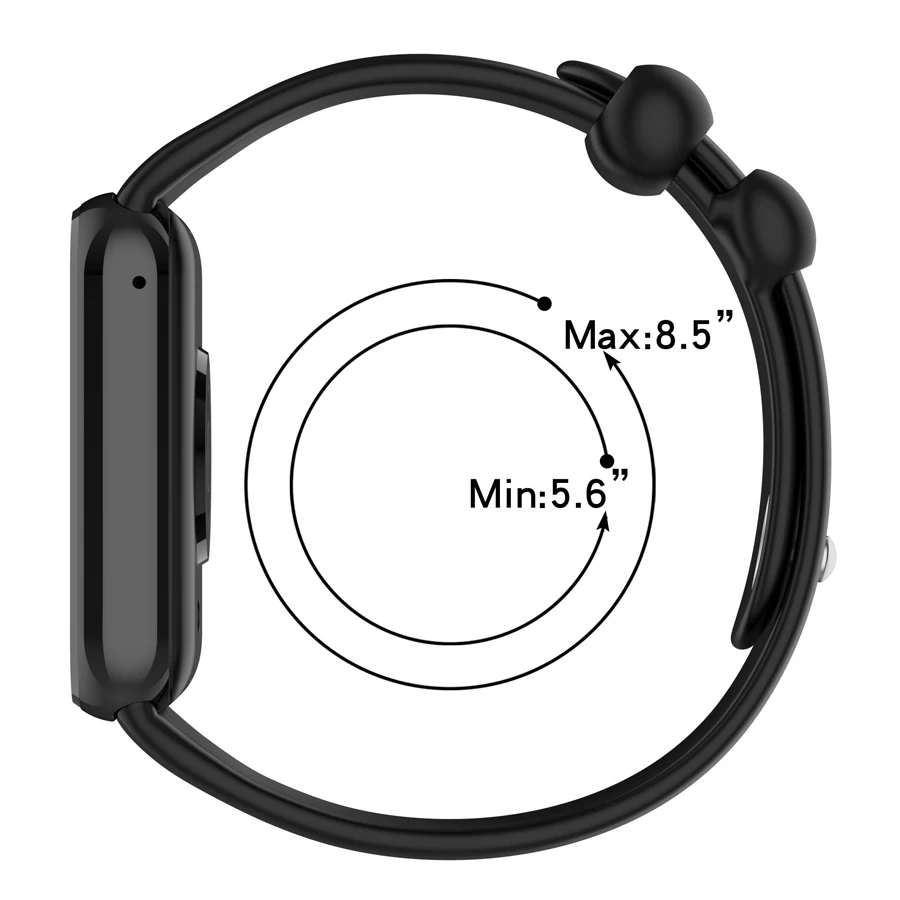 Sport Silicone Strap Bracelet Wristband, Replaceable and Comfortable