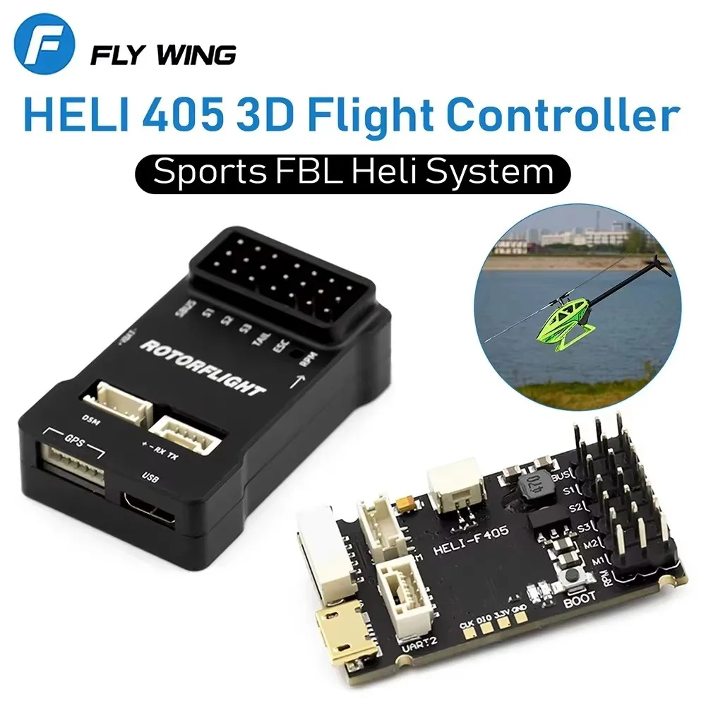 FLYWING Rotorflight Contrôle de Vol HELI 405 RF FBL Gyroscope pour Hélicoptère RC