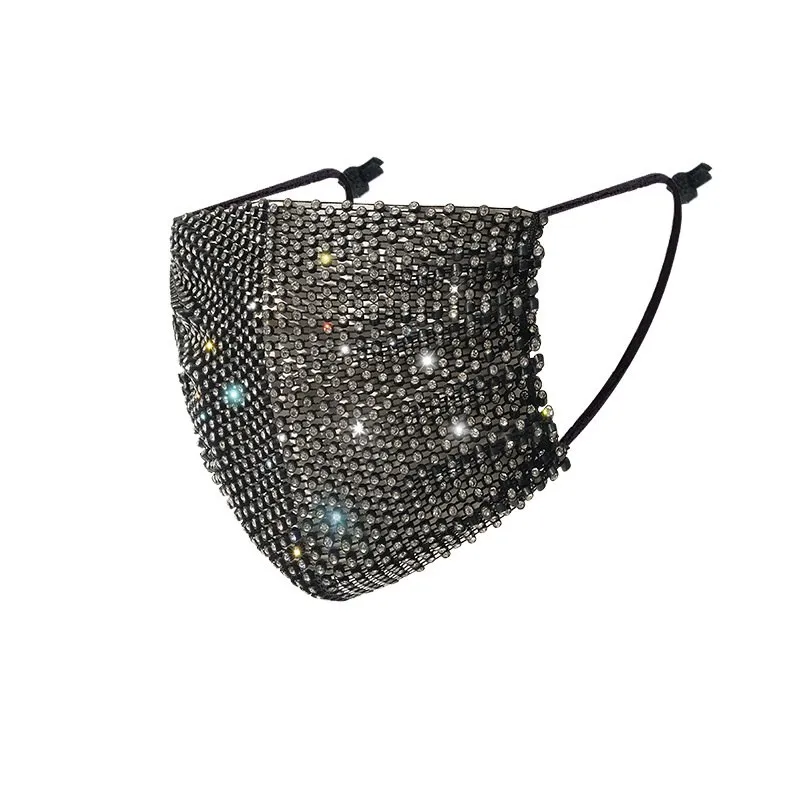 

Women's Diamond Mask Trendy Rhinestone New Flash Summer Color