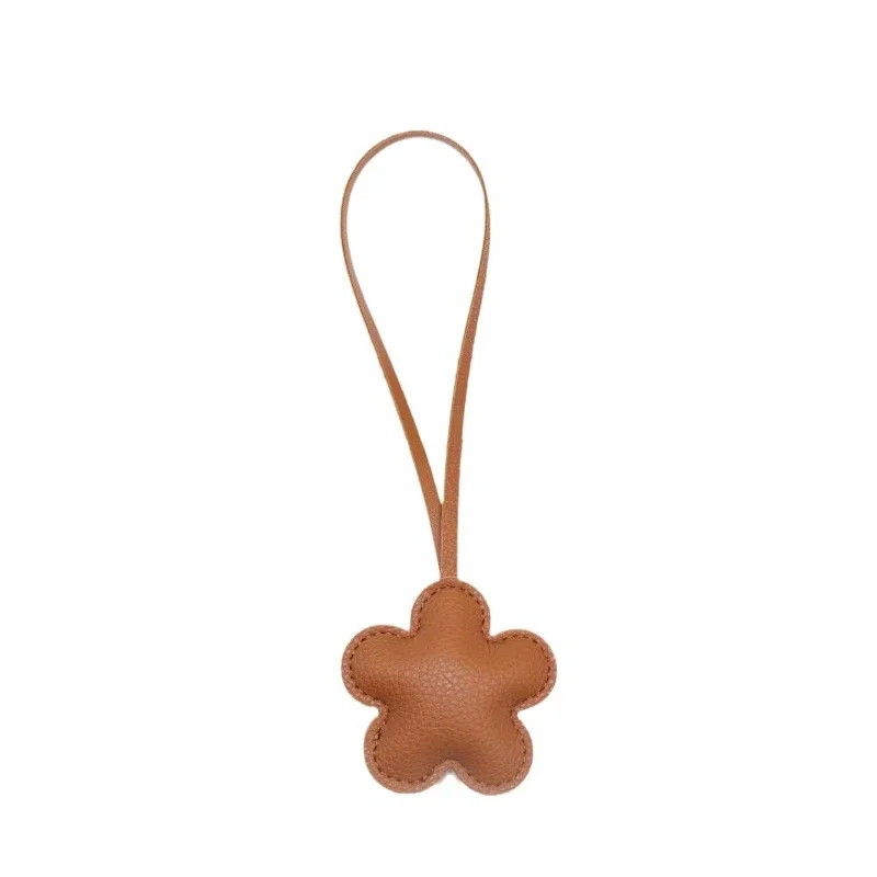 Exquisite Leather Flower Bag Pendant with Key Lanyard – Fashionable Jewelry Wholesale