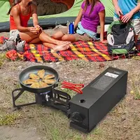 New Outdoor Folding Portable Cassette Stove Barbecue Grill Stove Picnic Cookware Compact Butaness Stove Gas Heating Stove Burner 4