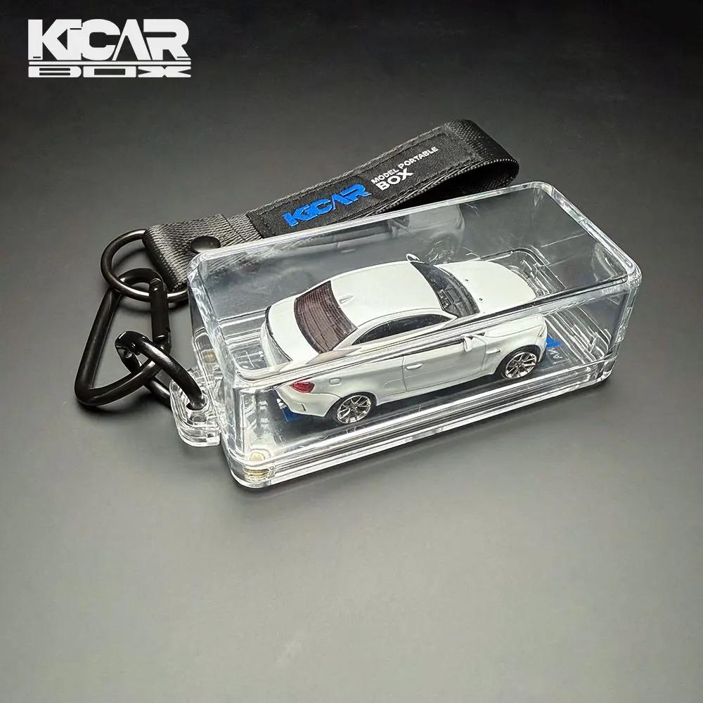 Kicarmod 1/64 Model Car Display Case – Clear Acrylic Dust-Proof Storage Box, Wall-Mountable Hanging Design for 1:64 Diecast Cars