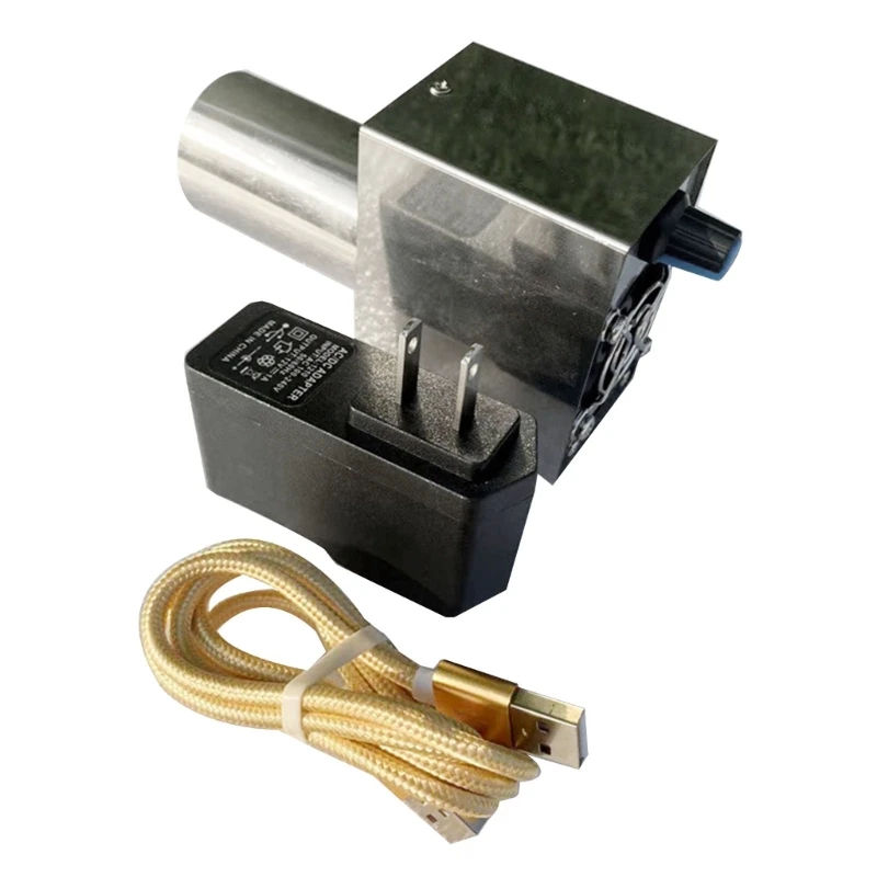 

N0HB 12V Air Blower Fan USB 12V1A AC100-240V Input for Charcoal Stove BBQ Fan