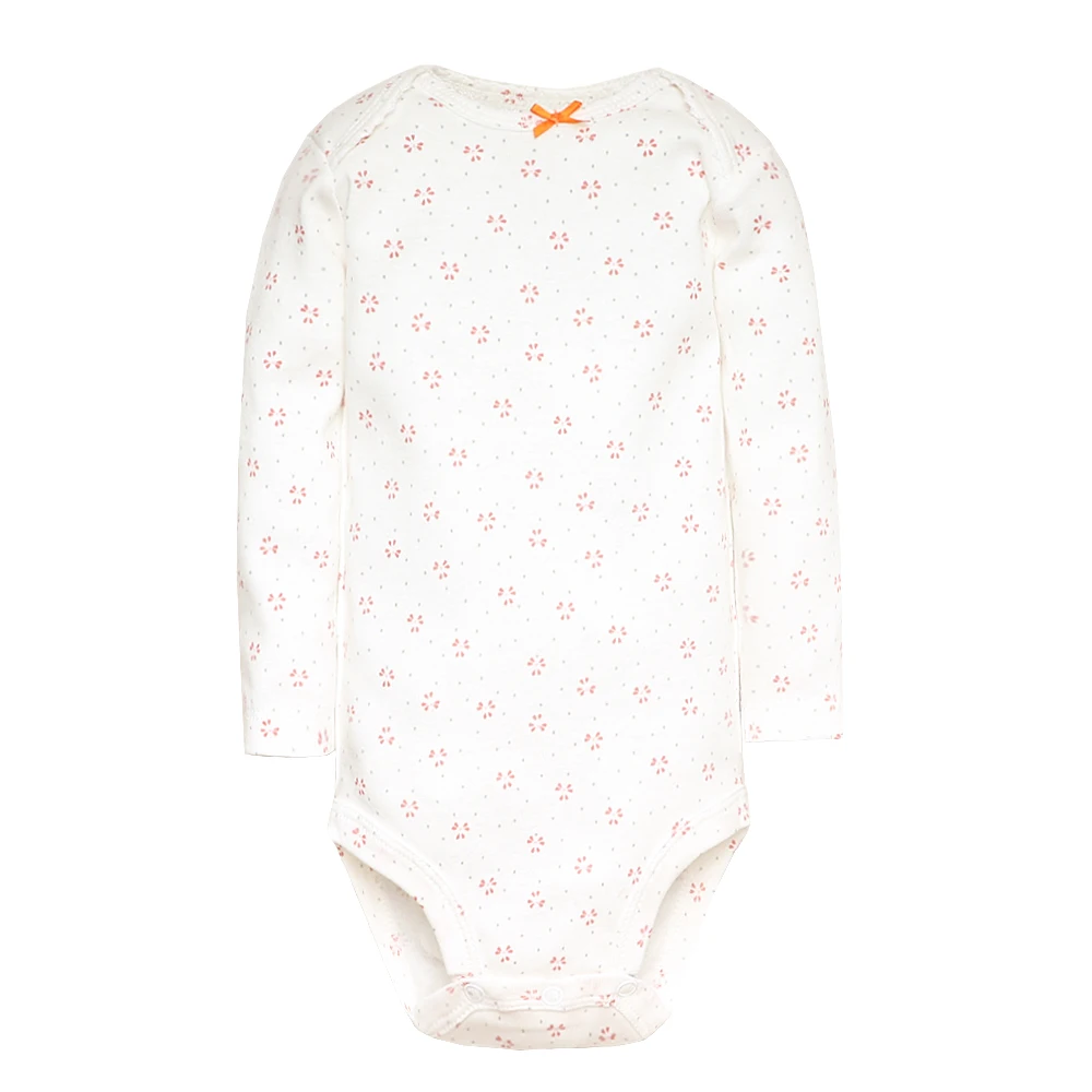 3-5 PCS/LOT Soft Cotton Baby Bodysuits Long Sleeve Newborn Baby Clothing Set Christmas Baby Girls Boys Clothes Infant Jumpsuit 6