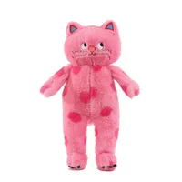 Smiling Critters plush toy pink polka dot plush cat puff plush doll decoration soft filling toy children's gift 2